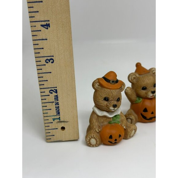 HOMCO Vintage Halloween Teddy Bear Figurines Set of 4 Ceramic Costume Bears 2.5" - Picture 6 of 8